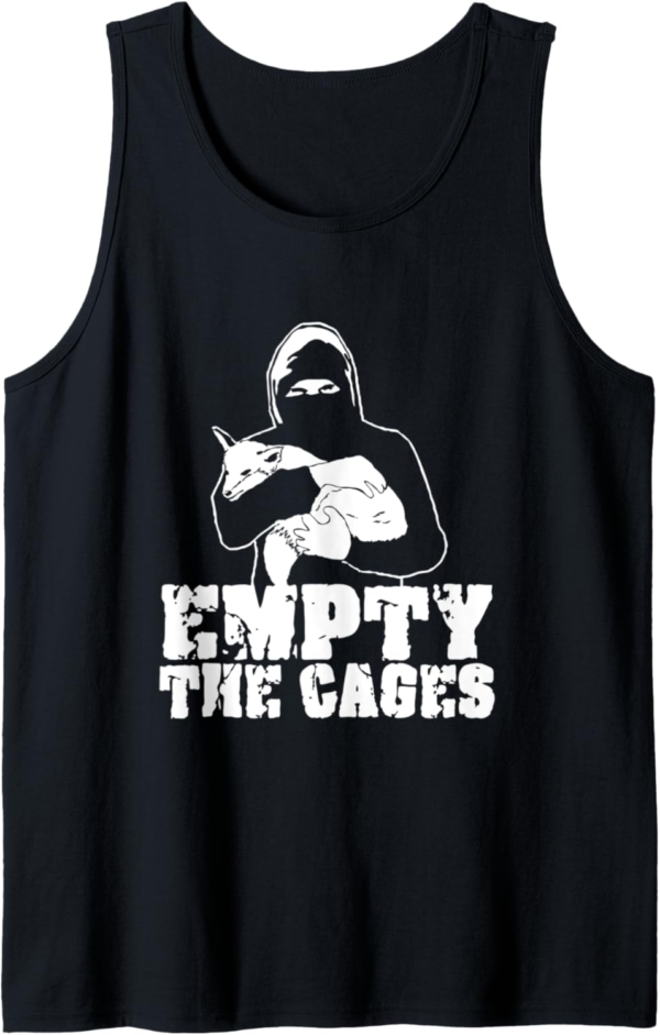Empty The Cages T-Shirt ALF Animal Liberation Front Vegan Ta... - Image 2